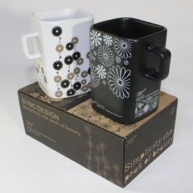 SYNC - [Flower] Design Mug Pair (3.8 inch height)