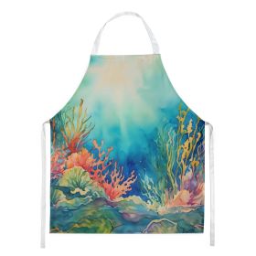 Seaweed Apron Cooking Kitchen Server Baking Crafts Gardening for Adult Women Men, Unisex, Large, Multicolor