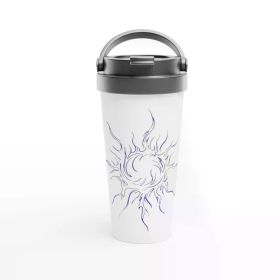 Stainless Steel Travel Mugs Sunburst by HadiArts