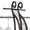 Cello Shape Wine Bakers Rack, Freestanding Wine Rack with Storage Bottle, Wine Storage Home Bar for Liquor and Wine, Organizer for Kitchen