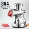 VEVOR Meat Grinder Manual 304 Stainless Steel Hand Operated Meat Grinder Multifunctional Crank Sausage Maker Coffee Powder Grinder for Household for B