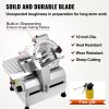 VEVOR Automatic Meat Slicer, 540W Deli Slicer, 2 PCS 10" Stainless Steel Removable Blade, 0-15mm Adjustable Thickness, Child Lock Protection