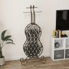 Cello Shape Wine Bakers Rack, Freestanding Wine Rack with Storage Bottle, Wine Storage Home Bar for Liquor and Wine, Organizer for Kitchen