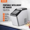 VEVOR Countertop Ice Maker, 30lbs in 24Hrs, Auto Self-Cleaning Portable Ice Maker with Ice Scoop, Basket and Drainpipe