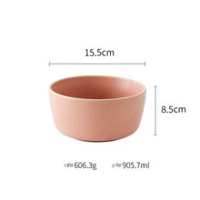 Pure color matte ceramic plate (Option: 21Style)