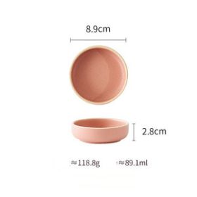 Pure color matte ceramic plate (Option: 25Style)