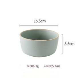 Pure color matte ceramic plate (Option: 22Style)