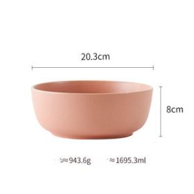 Pure color matte ceramic plate (Option: 13 Style)