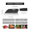 Qulajoy Meat Cleaver Knife - 7.3 Inch High Carbon Stainless Steel Butcher Knife For Meat Cutting Slicing Vegetables- Professional Chopper Knife For Ho