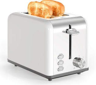 W1134P237563 White multi-earth oven 2 piece toaster 1.5-inch ultra wide slot 6 Browning settings and 3 features (thaw / reheat / cancel) SUS304 (W1134P237563: W1134P237563)