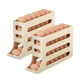 Stackable Egg Storage Box Egg Rack for Fridge (Color: As pic show, Type: Style A)