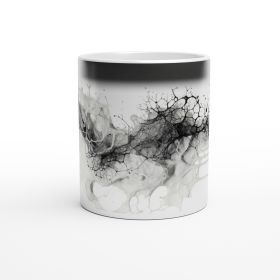 Ceramic Coffee Mug Abstract Ink Coffee Mug 11oz Ceramic by HadiArts (B2B: 1 Piece)