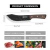 Qulajoy Meat Cleaver Knife - 7.3 Inch High Carbon Stainless Steel Butcher Knife For Meat Cutting Slicing Vegetables- Professional Chopper Knife For Ho