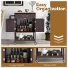 Rolling Kitchen Island Cart with Drawer and Towel Rack