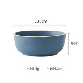 Pure color matte ceramic plate (Option: 16 Style)